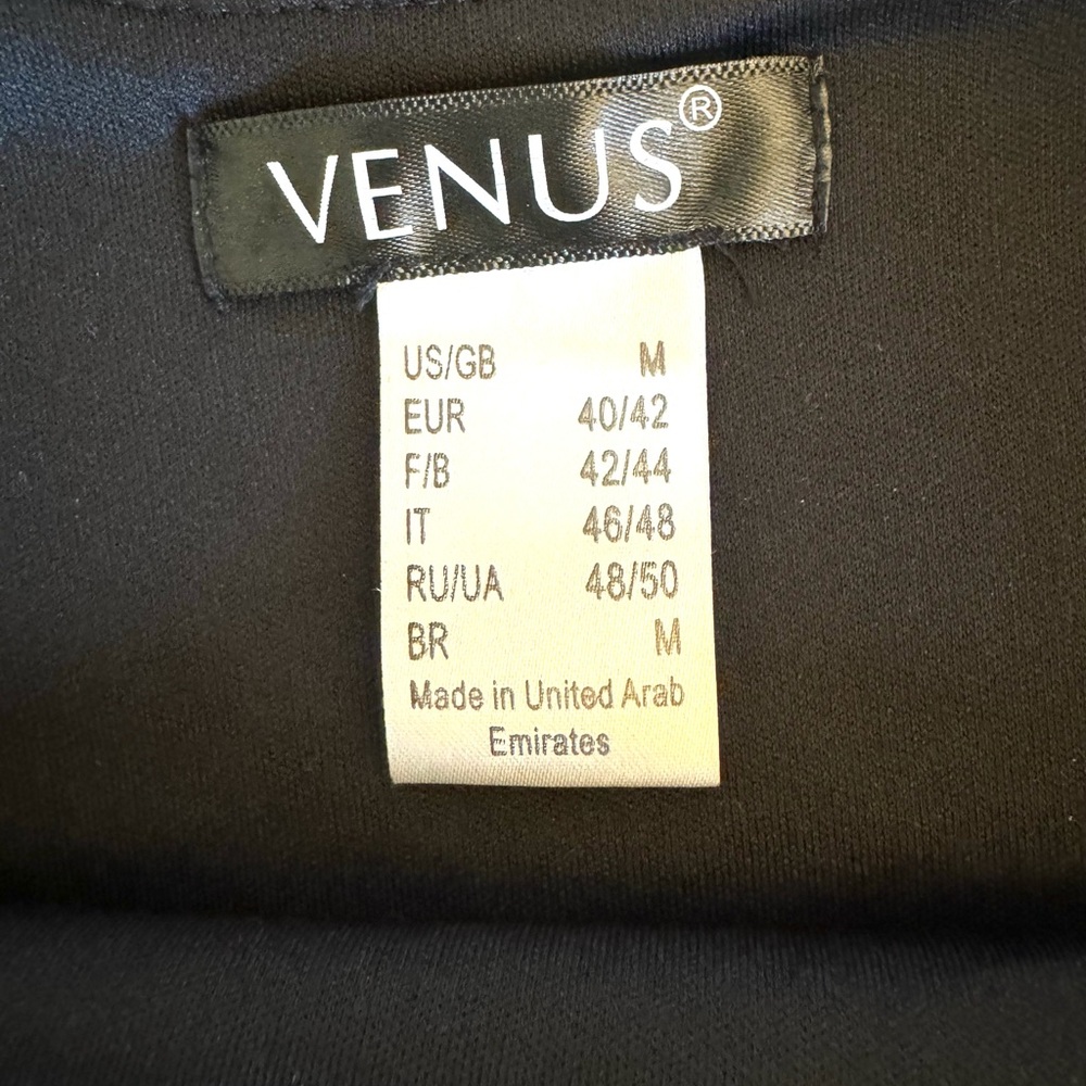 NEW VENUS Black/Silver Metallic Chain Straps Tank Dress M NWOT - Picture 6 of 7
